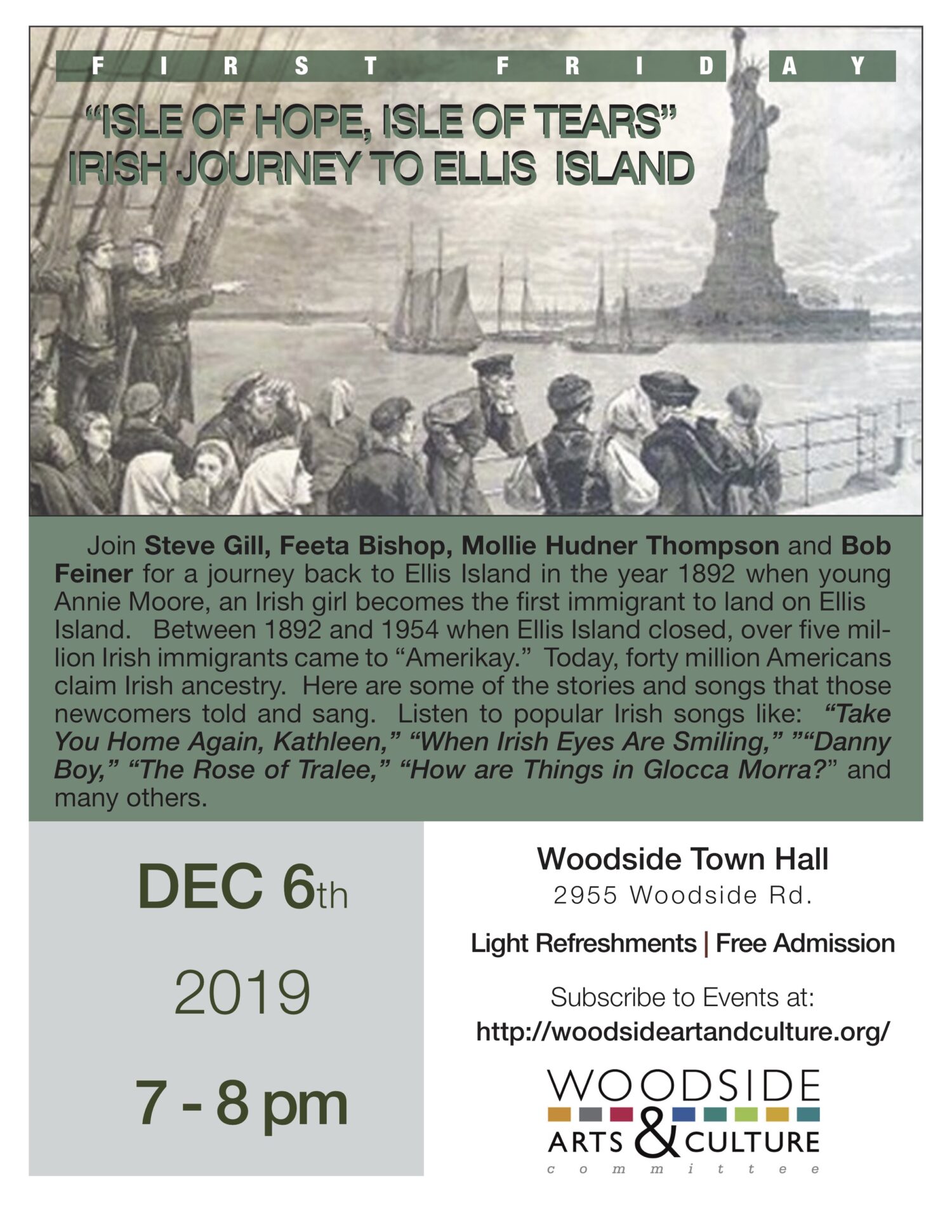 “ISLE OF HOPE, ISLE OF TEARS” IRISH JOURNEY TO ELLIS ISLAND