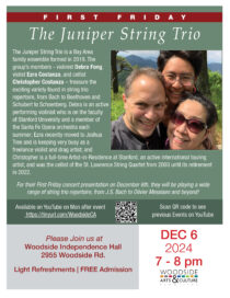 Woodside Arts and Culture The Juniper String Trio