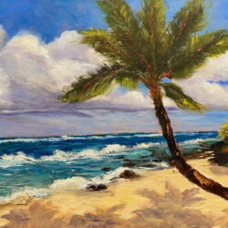 Vicki Coe Mitchell - Evening Shadows at Mama's Fish House