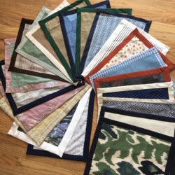 Crafts made from materials sourced from non-profit organization FabMo (https://www.fabmo.org/). They are all crafts made from fabric Different types and sizes of totes, water bottle bags, wine bottle bags, scarves, wrap-around skirts, aprons, mittens, table runners, placemats, decorative banners, etc We have also made custom ordered curtains, drapes and tops. https://drive.google.com/drive/folders/0B4ZhXqk1B7vfdVRrT1NVLVFBMEE